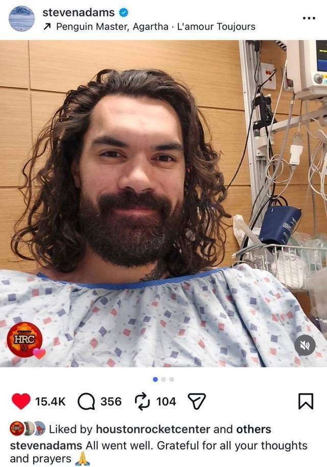 確定賽季報(bào)銷！亞當(dāng)斯接受左踝手術(shù) 火箭尋找前場(chǎng)引援彌補(bǔ)損失