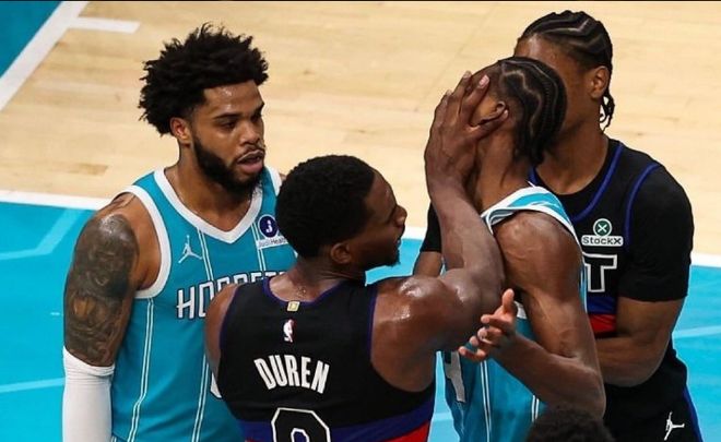 NBA官宣活塞黃蜂群毆罰單：斯圖爾特禁賽7場(chǎng)杜倫2場(chǎng) 小橋迪巴4場(chǎng)